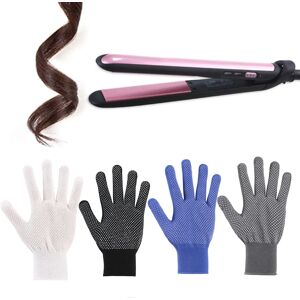 1Pair Hair Straightener Perm Curling Hairdressing Heat Resistant Finger Glove Hair Styling Tools Heatproof Protective Gloves