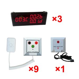 Wireless Nurse Calling System Number Receiver with Pull Cord Call Button Hospital Clinic
