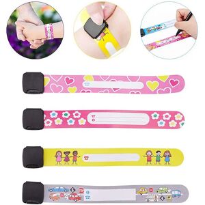 8pcs/12pcs Reusable Adjustable Safety Wristbands Bracelets for Kids Child Travel Event Field Trip Outdoor Activity Waterproof