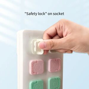 Child Safe Socket Protective Cover Anti-electric Safe Lock Protection Plug Protective Cover Baby Switch Socket Power Sleeve