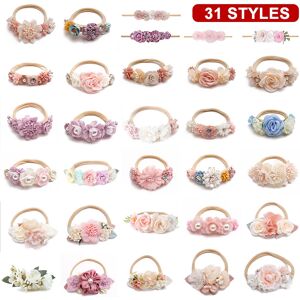 Boutique Headwear Baby Head Flower Baby Holiday Celebration Headdress Flower Hairband Beautiful And Cute Baby Hair Band