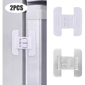 Kids Security Protection Refrigerator Lock Home Furniture Cabinet Door Safety Locks Anti-Open Water Dispenser Locker Buckle 2Pcs