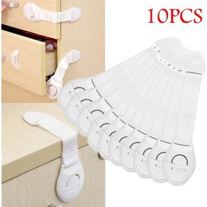 10pcs Child Safety Cabinet Lock Baby Proof Security Protector Drawer Door Cabinet Lock Plastic Protection Kids Safety Door Lock