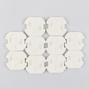 8pcs Baby Safety Rotate Cover 2 Hole Round European Standard Electric Protection Children Socket Plastic Security Locks