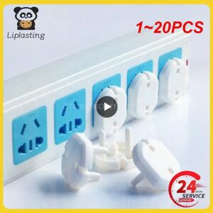 1~20PCS lot EU Standard Power Strip Socket Cover Case for Baby Kids Safety Protection Electric Anti Shock Plugs Protector Guard