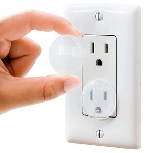 10 pcs Clear Outlet Covers Value Pack Baby Safety Outlet Plug Covers Durable & Steady Child Proof Your Outlets Easily