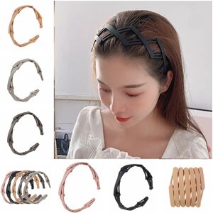 New Girls Foldable Non-slip Plastic Hairband Women Flexible Hair Band for Out Door Easy to Carry