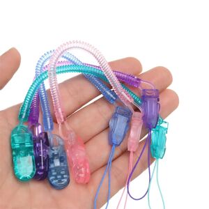 1 Pcs Pacifier chain Infant Toddler Dummy Pacifier Baby Teething Anti-lost Chain Spring Soother Nipple Chain Holder Chew Toy