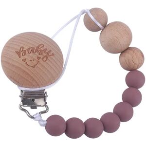 Cartoon Wooden Baby Pacifier Clip DIY Colorful Soother Chain Dummy Holder for Newborn Infant Toy Nipple Teether Anti-drop Clips