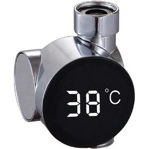 LED Display Home Water Shower Thermometer,Self-Generating Electricity Water Temperature Monitor Meter For Baby Care