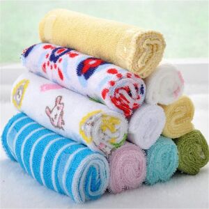 8pcs/pack Small Square Baby Feeding Towel Soft Gauze Bath Towel Newborn Towel Burp Cloth Children Feeding Bathing Face Washing
