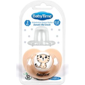 Matte pacifier with color stamp