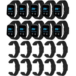 BYHUBYENG 10 Waterproof Wrist Watch pagers Wireless Calling System Waiter Call Restaurant Pager and 10 black straps