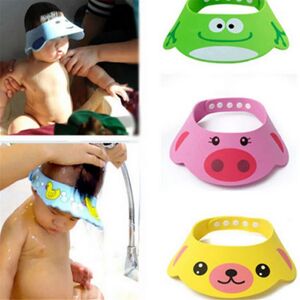 New Adjustable Kids Wash Hair Shield Direct Visor Caps Shampoo Bathing Shower Cap For Children Baby Care Sweet Lovely Baby Hats