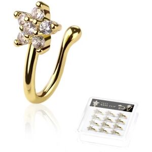 12pcs Boxed Fake Nose Rings Gold Fake Nose Ring Hoop Stud Nose Cuff Non Piercing Fake Nose Piercing for Women Piercing Nariz