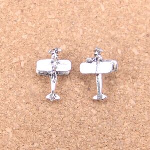 12pcs Charms Airplane Plane Biplane 19x9x13mm Antique Pendants,Vintage Tibetan Silver Jewelry,DIY For Bracelet Necklace