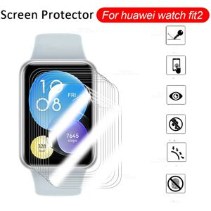 3-12Pcs Curved Hydrogel Film For Huawei Watch fit2 SmartWatch Screen Protector Not Glass Huawey Watch Fit 2 Watchfit2 full cover