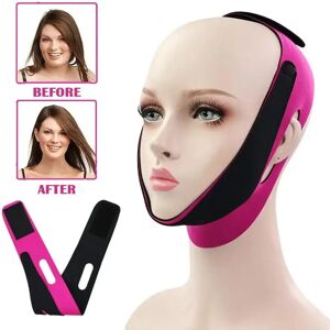 Rose Red V-Face Mask Bandage Facial Instrument Facial Massage Band Sleep Night Lift Double Chin Early Morning Swelling Reduction