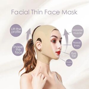 Sleeping V-face Slimming Artifact Bandage Lifting And Tightening Facial Double Chin Half Face Mask Facial Thin Face Mask