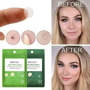 BREYLEE 0.1mm Natural Tea Tree Acne Pimple Patch Stickers And Blemish Spot Day Waterproof Skin Night Use Care Mask Facial T A6L2