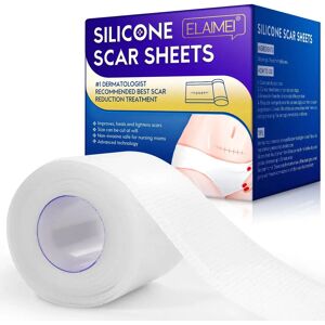 1 Roll Silicone Scar Sheets Skin Care Patch Painless Scar Repair Tape Scar Removal Strips for C-Section Keloid Surgery Burn Acne