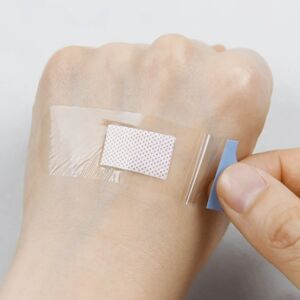 120pcs/lot Transparent Band Aid Waterproof Wound Strips Dressing Plaster Curved Patches Adhesive Bandages for Children Adults