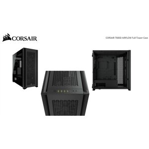 Corsair 7000D AIRFLOW Tempered Glass e ATX Full Tower Computer Case - Black