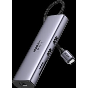 UGREEN 60515 USB-C to HDMI/Ethernet Adapter with Card Reader