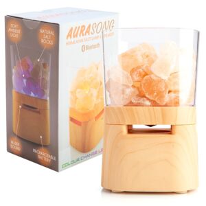 Aurasong Himalayan Salt Lamp And Bluetooth Speaker