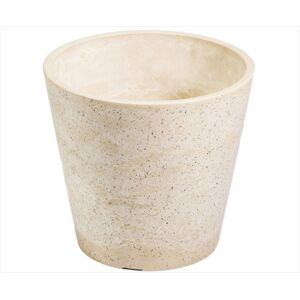 Imitation Stone White / Cream Pot 20cm