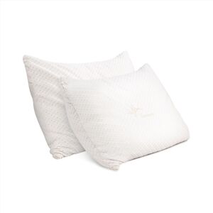 Giselle Memory Foam Pillow Bamboo Cover - Set of 2