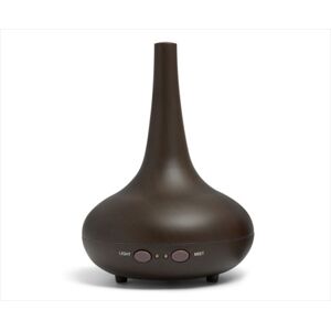 Essential Oil Diffuser Ultrasonic Humidifier Aromatherapy LED Light 200ML 3 Oils - Dark Wood Grain