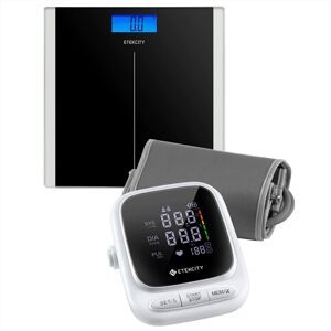 Etekcity Digital Body Weight Bathroom Scale, Black & Etekcity Smart Blood Pressure Monitor, White Bu