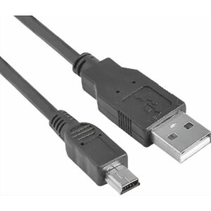 Astrotek USB A-Male to Mini-B 5 pin Male, Black - 1m