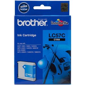 Brother LC-57C Cyan Ink Cartridge- FAX-2480C, DCP-130C/330C/540CN/350C, MFC-240C/440CN/3360C/5460CN/