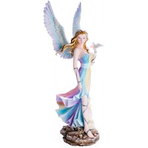 Large Rainbow Angel With Dove