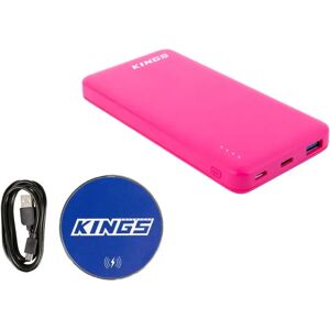 Adventure Kings Kings Lithium Power Bank 10000mAh Pink + 15W Wireless Phone Charger