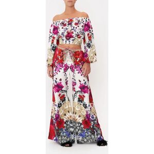 Camilla eBoutique Shirred Waist Top Reign of Roses, L