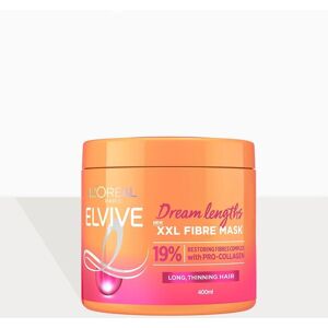 PrettyLittleThing L'oréal Paris Elvive Dream Lengths Xxl Fibre Mask For Long Damaged Hair 400ml, Clear One Size