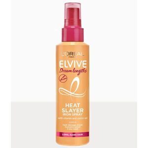 PrettyLittleThing L'Oreal Elvive Dream Lengths Heat Slayer Spray Sleek Long Hair 150ml, Orange One Size