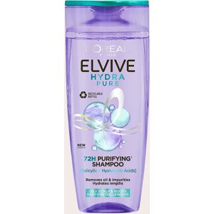 PrettyLittleThing L'Oréal Paris Elvive Hydra Pure 72H Purifying Shampoo 400ml, White One Size