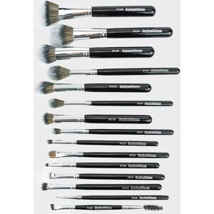 PrettyLittleThing Peaches & Cream 15 Piece Makeup Brush Set, Black One Size