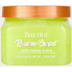 PrettyLittleThing Tree Hut Rainbow Sherbert Shea Sugar Scrub 510g, Neon Green One Size