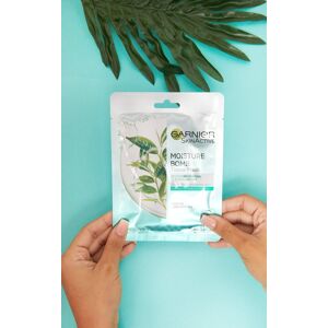 PrettyLittleThing Garnier Moisture Bomb Hydrating Green Tea Face Sheet Mask Combination Skin, Green One Size