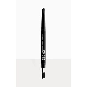 NYX PMU Fill & Fluff Eyebrow Pomade Pencil Black, Black One Size