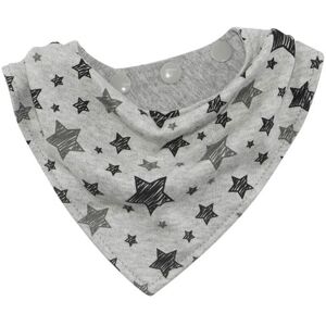 Silly Billyz Silly Billyz Jersey Bandana Bib - Grey Stars