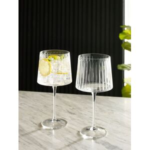 Next Set of 2 Clear Collins Gin Glasses