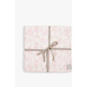 The Little Tailor The Little Tailor Pink Muslin 100% Cotton Baby Blanket