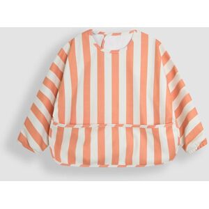 Jojo Maman Bébé JoJo Maman Bébé Orange Stripe Sleeved Bib