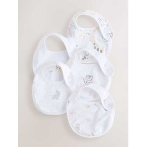 Next White 5 Pack Baby Bibs